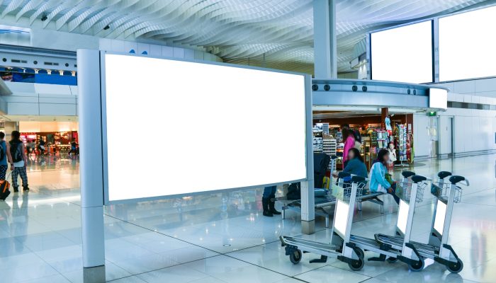 billboard in airport
